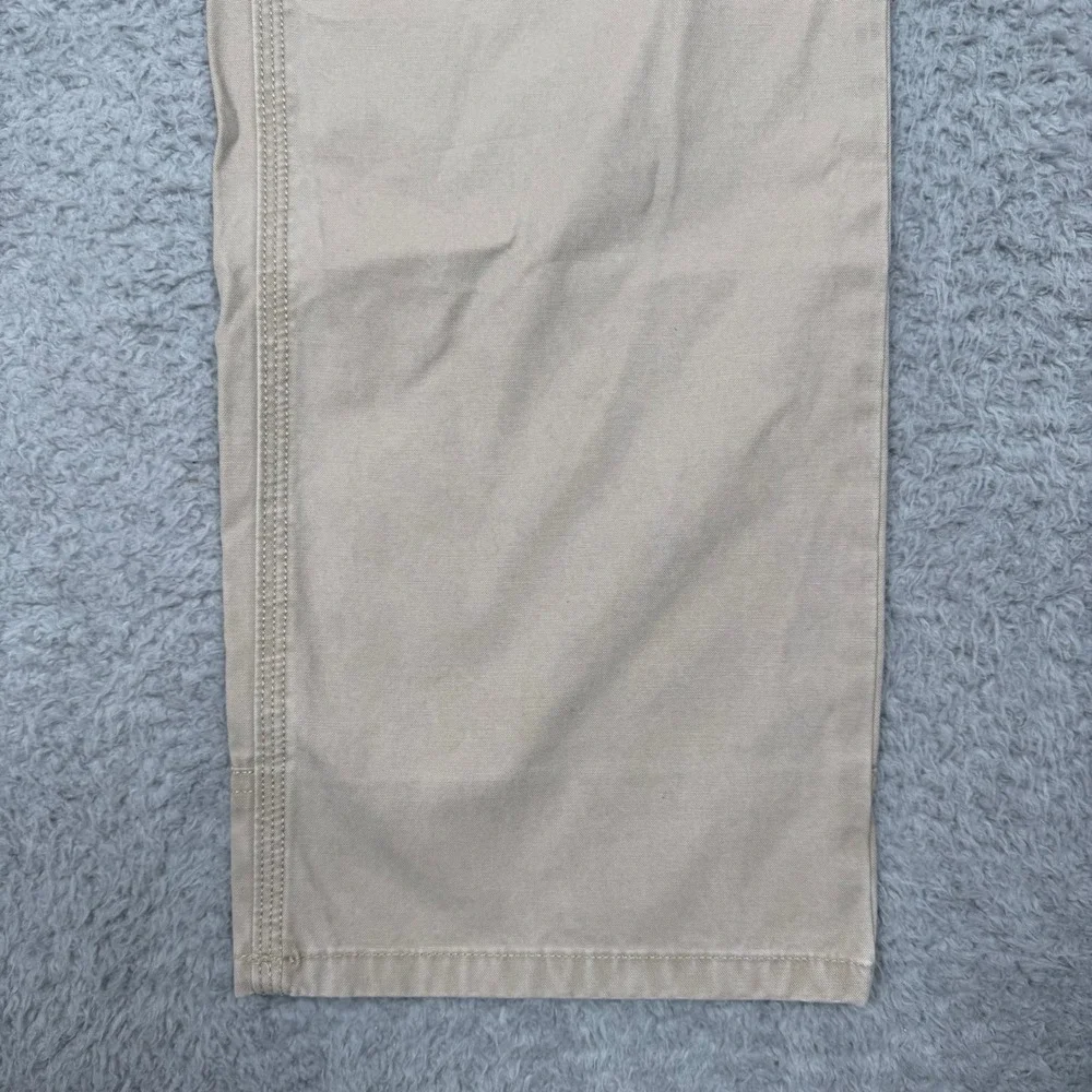 The North Face Mens 32 Regular Canvas Pant Khaki Tan Straight Leg Utility Hiking
